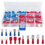 Set of Insulated Cylindrical Connectors 140pcs Electrical Terminals