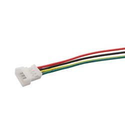 Micro JST connector with 100mm cable - 4 PIN raster 1.25 - MCX - male (male)
