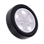 26x6mm rubber wheel - for 2mm axle - for DIY robots and vehicles