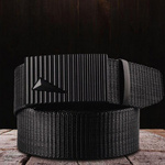 Strong webbing belt - black belt - automatic buckle - unisex