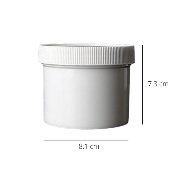 Pojemnik zakręcany PP - 250ml - biały