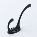 Double wall hanger - black WT-002 - Metal coat hook