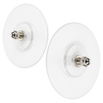 Self-adhesive Screw Round 4mm 60x60mm 2pcs Wall Bracket