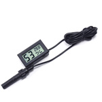 LCD Hygrometer With Probe - Cased Thermometer - Moisture Indicator