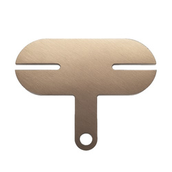 2-cell welding plate - 'T' shape - for soldering and welding 18650 cells