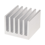 Extruded aluminum heat sink - 13x13x10mm silver - cooling heatsink