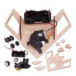 DIY Wooden Plywood Educational Toy bypassing robot