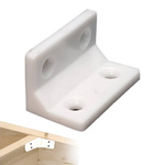 Corner connector for furniture 22x38mm - white - Furniture bracket - Angle support