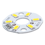 Panel LED okrągły - 3W - 5V - światło białe ciepłe - 6 diod