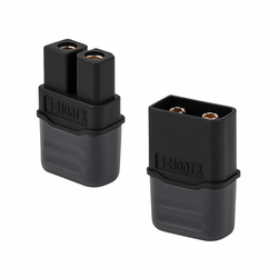 Wtyki XT60H z osłoną - czarny - Konektor męski i żeński - złącze wysokoprądowe