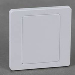 Socket bezel - socket cap with frame - 85x85mm- white