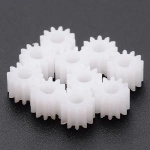 Plastic gear with 3mm hole - 12 teeth - 1012DF - 10 pieces