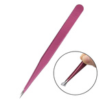 Straight modeling tweezers - tweezers for eyelash extensions