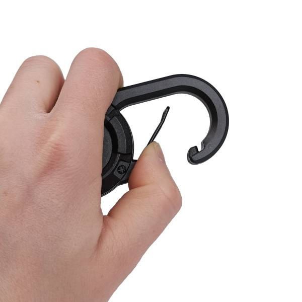 Zwijak na klucze - użycie z identyfikatorem i kartą dostępu