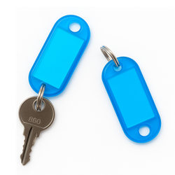 Key tag pendant - Keychain with label - Mix colors