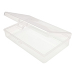 Plastic Rectangular Box 13.5x8x3cm Transparent Organizer