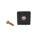 Anti-slip pad for chair black N3 30x30x10mm - furniture legs for screw