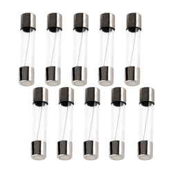 Bezpiecznik szklany - 6A - rurkowy - topikowy - 10szt