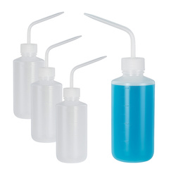 LDPE 250ml Spotted Liquid Dispenser Bottle - Set of 4