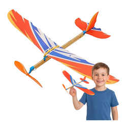 Rubber powered model airplane 410mm - Children's airplane - rubber band aircraft