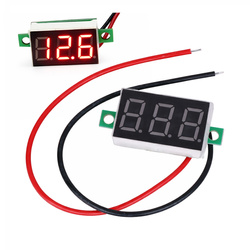 DC voltmeter 6-30V - 0.36' - LED red - without case