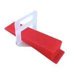 Tile leveling / leveling system - Wedge - red - 100pcs