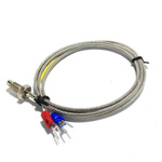 Thermocouple Temperature Sensor - 100cm - M6 thread - range up to +600*C