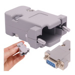 D-SUB DB9 RS232 connector housing - 2 pcs - DIY - for Dsub socket and connector