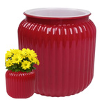 LANTERN Pot - Plastic Pot Red 8,8cm
