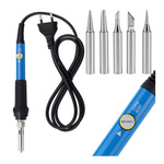Soldering iron 220V 60W - temperature control - with blade set