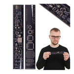 PCB ruler - Printed - 15x12.5cm - SMD component template - Double sided
