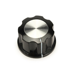 Pokrętło do potencjometru MF-A02 - gałka bakelitowa z rdzeniem miedzianym 6.35 mm