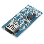 Mini USB 1A to Li-pol 1S Battery Charging Module - 4-8V - TP4056