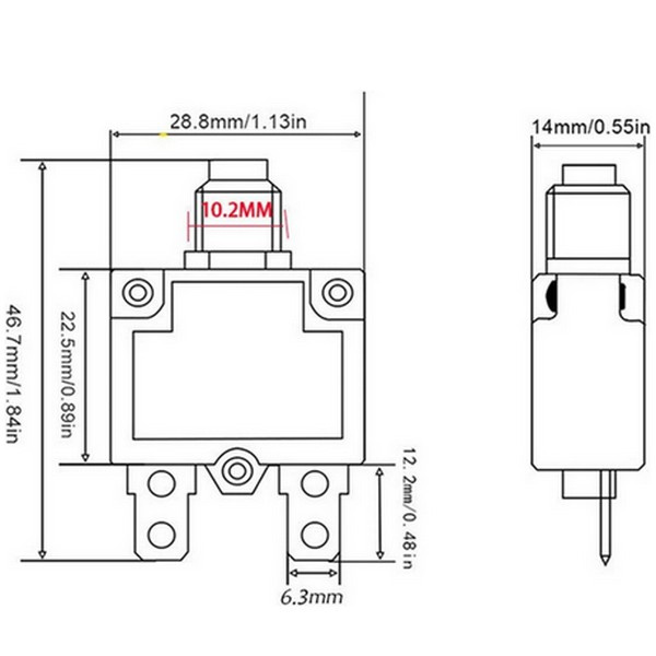 Wyłącznik nadprądowy bimetaliczny X-B1