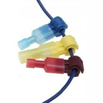 Set of 5pcs quick-connectors and connectors - blue - Crimp connector for wires