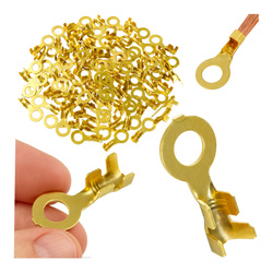 Konektor oczkowy M6 - 6.2mm - nieizolowany - na kabel 2.5-6.0mm2 - 100szt