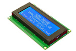 4x20 LCD display - Blue - with HD44780 compatible controller - QC2004A