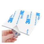 Double-sided microgum with adhesive 2mm 55x45mm white - 3M - self-adhesive foam pad