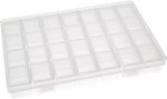 Organizer -Box with compartments - 28 resealable square containers