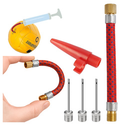 Zestaw do pompowania 4 szt z przedłużką - Adapter do wentyli dysz opon piłki