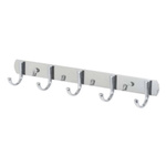 Wall hanger 5 hooks - stainless steel- strip with hooks