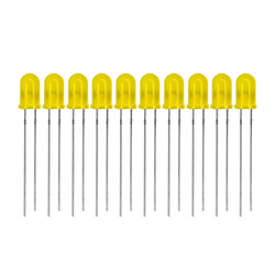 LED 5mm yellow diffusion LED 20mA - 10 pcs