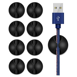 Cable organizer - 15x8mm - 10pcs - adhesive clip - single cable holder