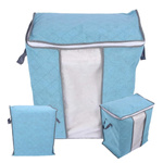 Storage bag - 50x48x28cm - blue - organizer with window