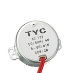 TYC-50 synchronous motor - 12V AC - 5/6RPM 50/60Hz - for DIY projects