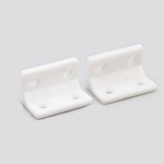 Corner connector for furniture 22x38mm - white - Furniture bracket - Angle support