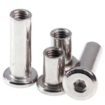 Ericson nut with flat head - M4x30 - chamfered nut for furniture