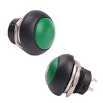 Momentary pushbutton PBS-33B - green - 250V-1A - 12mm - monostable - round