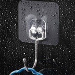 Self-adhesive hook - 70x70mm transparent - Hanger for trinkets - Kitchen holder