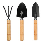 Set of mini garden tools - 3 items - wooden handles